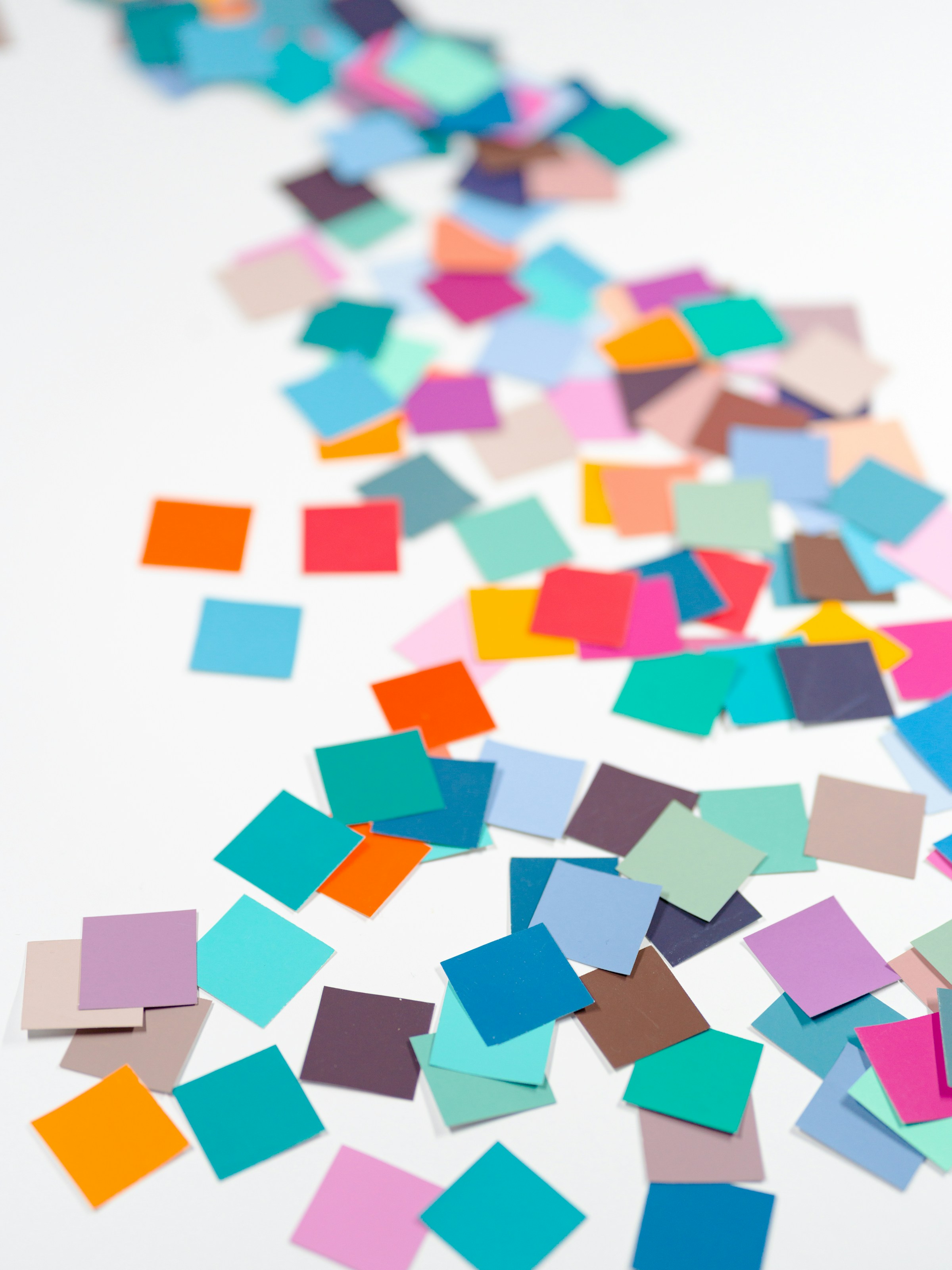 Viele bunte Zettel